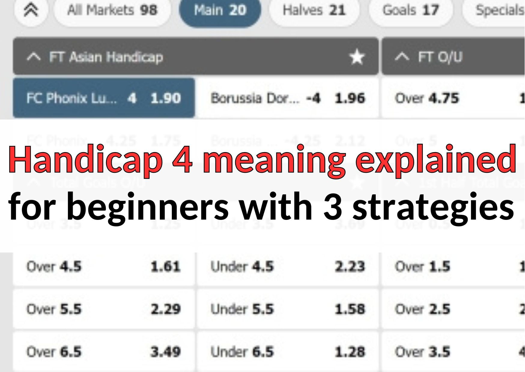 Handicrap phin ความหมายอธิบายสําหรับมือใหม่ด้วย  PM1 ยุทธศาสตร์
